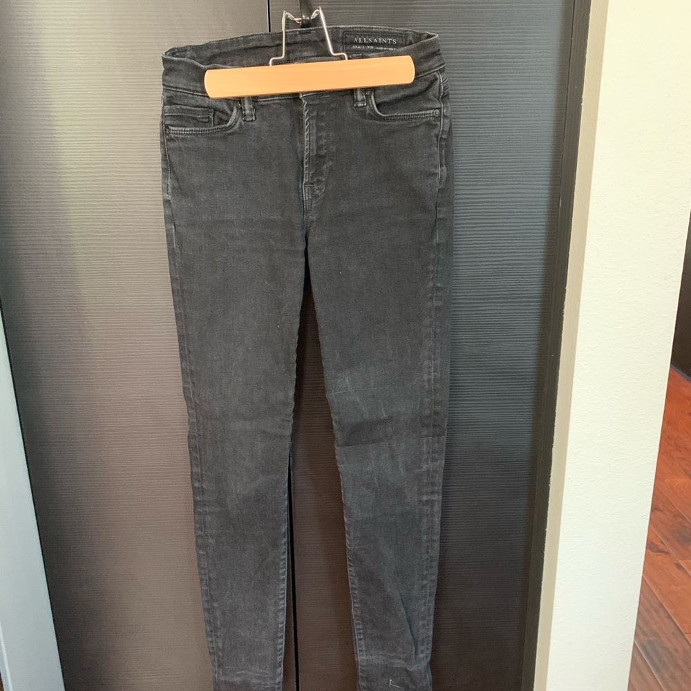 All Saints Black Skinny Jeans